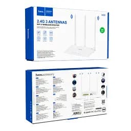 Роутер маршрутизатор Hoco HI30 WiFi4 Wireless Router EU - мініатюра 8