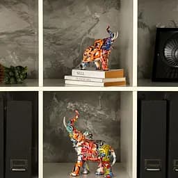 Декоративна статуетка MBM My Home Слон (DH-ST-22 M COLOR) - мініатюра 5