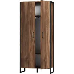 Шкаф лофт закрытый ОП-654 Orange-Line 860х400х1900 Черный/Дуб Барокко ристретто