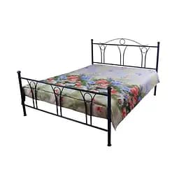 Простыня Руно Summer flowers, сатин набивной, 215х143 см, голубой (71.137_summer flowers)