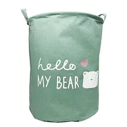 Кошик для іграшок "Hello my bear" 34*44 см MEGAZayka Зелений