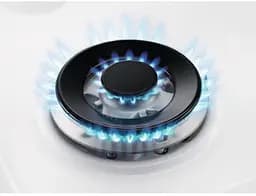 Варильна поверхня газова на склі Electrolux 60 см чугун білий - мініатюра 4