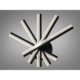 Стельова LED люстра Diasha чорна 70 W