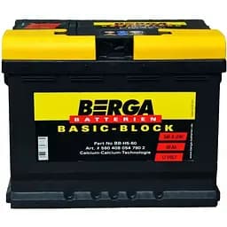 Автомобільний акумулятор Berga Basicblock 60Ah Ев -/+ 540EN