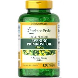 Жирные кислоты Puritan's Pride Evening Primrose Oil 1300 mg, 120 капсул