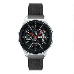 Металевий ремінець Watchbands Milanese Loop Samsung Galaxy Watch 46mm Silver - чорний (WB004METALBLACK461) - мініатюра 3