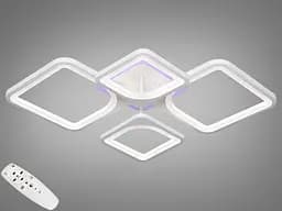 Світильник LED Diasha 8060/2+2WH, 72W, 3200K-6500K, білий метал, сучасний стиль для дому