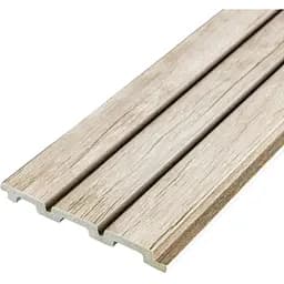 Рейка декоративная Wall Sticker PS 2900х120х12 мм Белый дуб SW-00001741