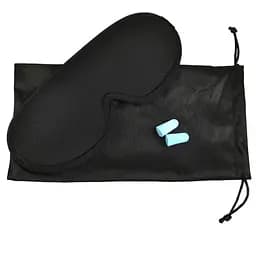 Маска для сну + беруші 3D Sleep Mask Чорний, анатомічні беруші та пов'язка на очі для сну - мініатюра 9