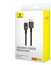 Кабель Baseus Unbreakable Series Fast Charging Cable USB to Lightning 2.4A 1m P10355802111-00 Black - мініатюра 6