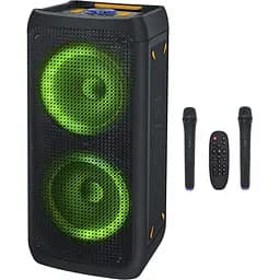 Автономна активна акустична система BiG JB800PARTY BOX два радіомікрофони, караоке - мініатюра 2