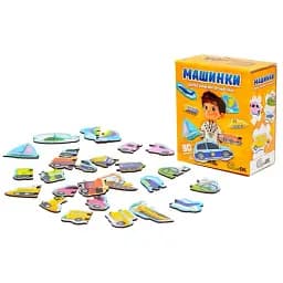Деревянный магнитный пазл PuzzleOK Машинки 30 элементов Puz-22932
