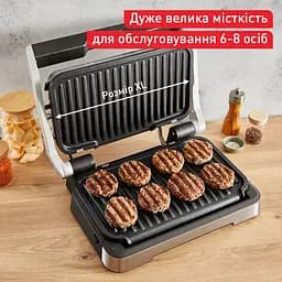 Гриль прижимний Tefal OptiGrill 4 in 1 XL 2200 Вт (GC784D30) - мініатюра 4