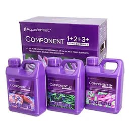 Мікро і макроелементи для морського акваріуму Aquaforest Component Concentrate 1+2+3+, 3x1 л - набір для методу Баллінга - мініатюра 1