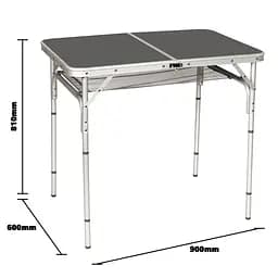 Складний стіл Bo-Camp Case Model 90x60 cm Grey (1404393), Сірий - мініатюра 7