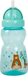 Поильник-непроливайка Курносики, с силиконовой трубочкой, от 9 мес., 300 мл, салатовый (7023 сал)
