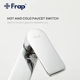 Змішувач для умивальника Frap F1071-2, Хром - мініатюра 4