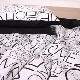 Наволочка MirSon Ranforce Elite 17-4848 Gaetano 45х45 см чорно-біла (2200009583810)