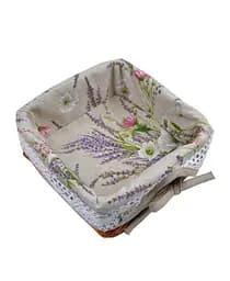 Хлібниця декоративна Прованс Grosso з мереживом, 20х20 см (17557)