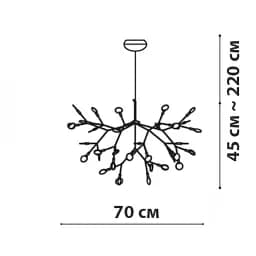 Підвісна люстра Friendlylight Petals 72 FL5218 - мініатюра 2