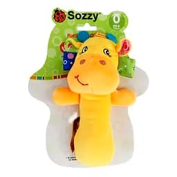 Игрушка - пищалка, мягкая погремушка для малышей Sozzy 1205 Жираф