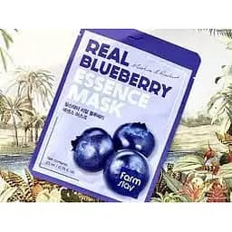 Маска для обличчя FarmStay Real Blueberry Essence Mask Чорниця 23 мл - мініатюра 3