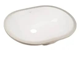 Комплект Qtap Stork: Раковина врізна овальна 570x390x210 мм White + Донний клапан PU02O (QT15116030WN47294) - мініатюра 3