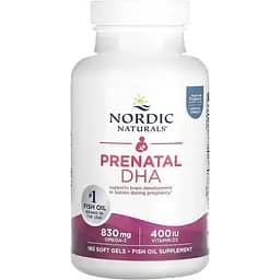 Риб'ячий жир для вагітних Nordic Naturals Prenatal DHA 180 капсул