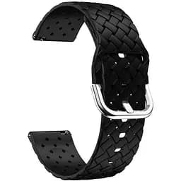 Ремінець Twist для Samsung Gear Sport - чорний ширина кріплення 20мм силікон Watchbands (W31-4WB23876111)