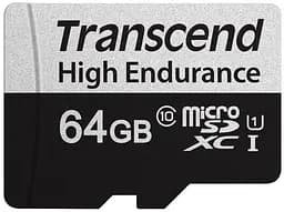 Transcend Карта пам'яті microSD 64GB C10 UHS-I U1 High Endurance (85TB) - мініатюра 2