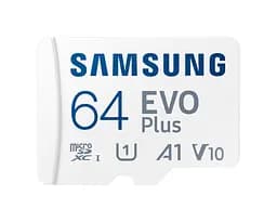 Samsung Карта пам'яті microSDXC 64GB C10 UHS-I R130MB/s Evo Plus + SD - мініатюра 4