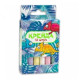 Мелки "Маленький круглый" Strateg 50106, 12 штук, разноцветные