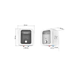 Водонагрівач Mixxus EWH-1110 SMALL OVER 10 л над мийкою, 1500 Вт, мокрий ТЕН, вертикальний, квадратний, білий (WH0606) - мініатюра 5