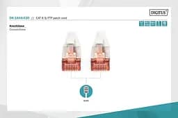 Патч-корд Assmann CAT 6 S-FTP, Cu, LSZH AWG 27/7, 2 м, DK-1644-020 Gray - мініатюра 3