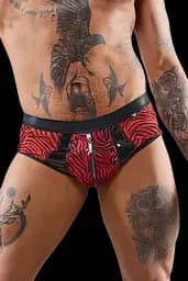 Шорты на молнии Regnes Fetish Planet XXL (черный с красным)