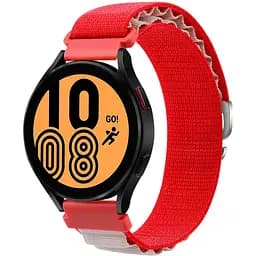 Ремінець для Nokia Steel Nokia Steel HR - червоно-білий Watchbands NormalCloth Wave ширина кріплення 20мм нейлоновий (W25-8WB16301643)