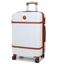 Валіза середня M ABS-пластик Worldline Airtex 629 67×45×27см 74л Білий