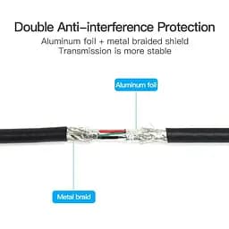 Кабель Vention USB3.0 A Male to Micro B Male Hard Disk Cable with USB2.0 Male 1M Black (VAS-A62-B100) - мініатюра 5