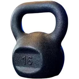 Спортивная чугунная гиря RN Sport на 16 кг черная