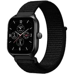 Ремінець нейлоновий на липучці BeWatch Xiaomi Amazfit BIP/GTS/GTR 20 мм Black (101139.3UW)