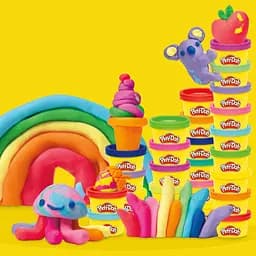 Набір маси для ліплення Hasbro Play-Doh Райдужні сюрпризи 50 баночок (G1761) - мініатюра 7