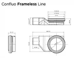 Душовий піддон Confluo Board UNI 1200 з вбудованим лотком Frameless Line 550 30412 - мініатюра 8