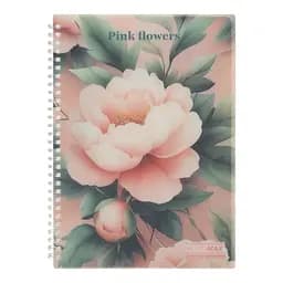 Зошит для нотаток BUROMAX, В5, 80 арк., клітинка, спіраль, пластикова обкладинка, BM.2586-10