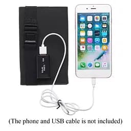 Складаний сонячний зарядний пристрій Solar Powerbank 20W MP04B Чорний - мініатюра 5