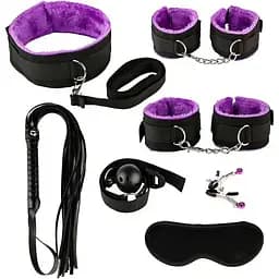 Набір для BDSM 7 аксесуарів Фіолетовий