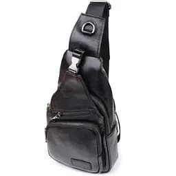 Мужская сумка через плечо из натуральной кожи Vintage 19х32х8 см sum0028982