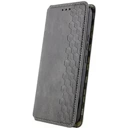 Шкіряний чохол-книжка GETMAN Cubic (PU) для Motorola Moto G15 4G Сірий - мініатюра 2