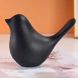 Декоративна статуетка MBM My Home Пташка чорна (DH-ST-30 L BLACK) - мініатюра 3