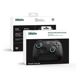 Геймпад 8BitDo Ultimate 2 Bluetooth Switch, Switch 2, ПК з Windows, TMR, Еффект Холла Чорний - мініатюра 10