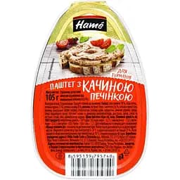 Паштет Hame з качиною печінкою для гурманів 105 г (786270)